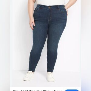 Lane Bryant High Rise Skinny Jeans Size 22 Flex magic high rise skinny jeans